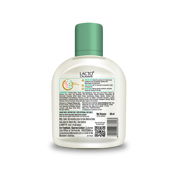 Lacto Calamine Oil Balance Combination to Normal Skin Lotion 60 ml - Image 2