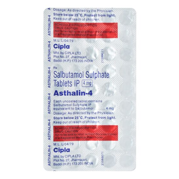 ASTHALIN 4 Tablet 45's