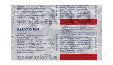 ALCROS 100mg Capsule 10's