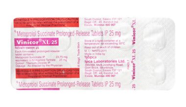 Vinicor XL 25mg Tablet 10'S