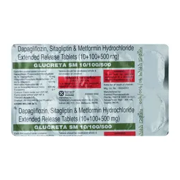Glucreta SM 10mg/500mg/100mg Tablet - Image 2