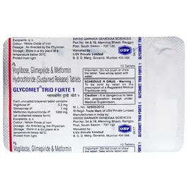Glycomet Trio Forte 1 Tablet SR - Image 4