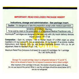 Huminsulin R 100IU/ml Solution for Injection - Image 2