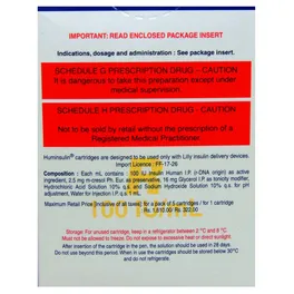 Huminsulin R 100IU/ml Solution for Injection - Image 3