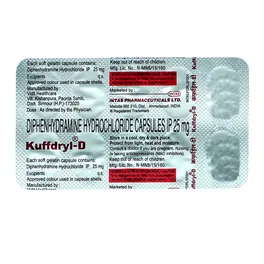 Kuffdryl D 25mg Capsule - Image 4