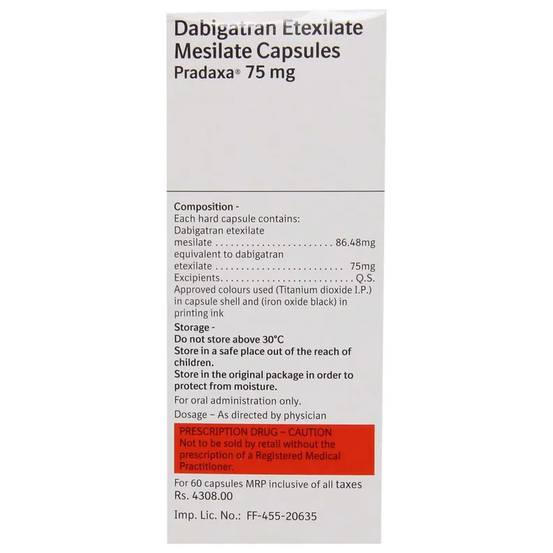 Pradaxa 75mg Capsule - Image 3