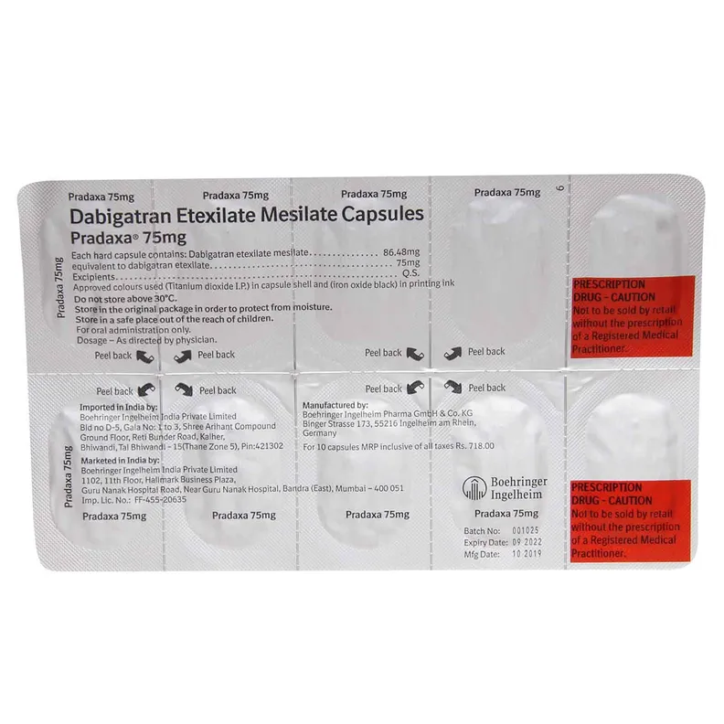 Pradaxa 75mg Capsule - Image 5