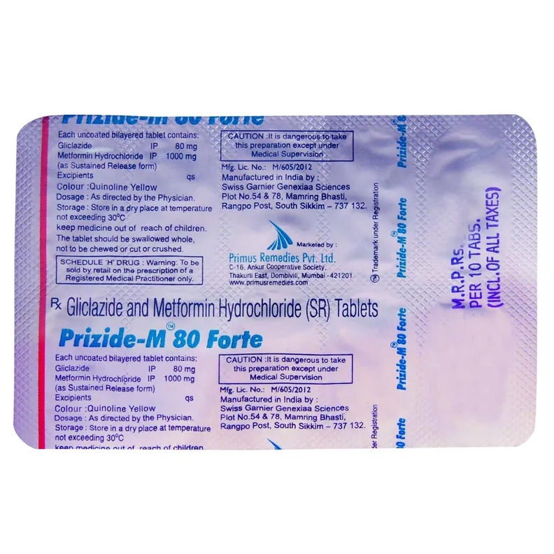 Prizide-M 80 Forte Tablet SR - Image 3