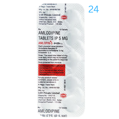 Amlopin 5mg Tablet 10'S