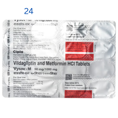 VYSOV M 50/1000mg Tablet 15's
