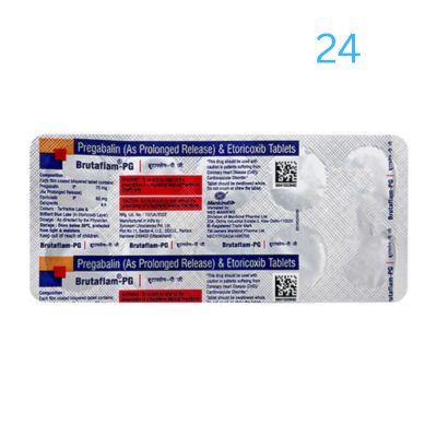 Brutaflam PG 75mg/60mg Tablet