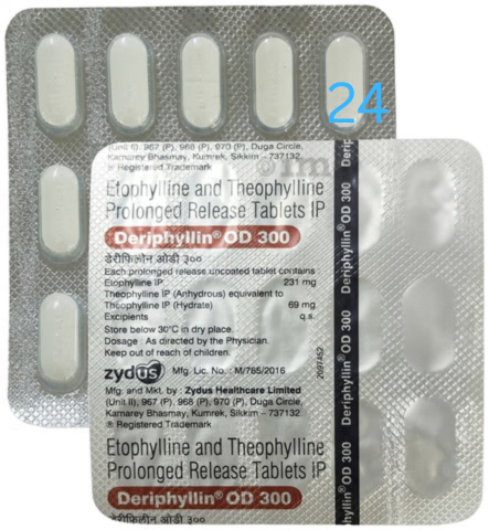 Deriphyllin OD 300 Tablet PR