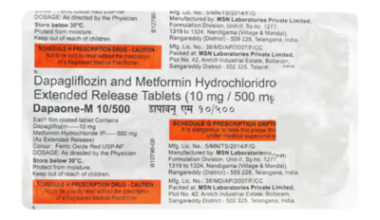 Dapaone-M 10mg/500mg Tablet