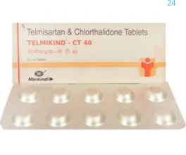 Telmikind-CT 40 Tablet