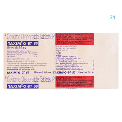 Taxim-O 50mg Tablet DT