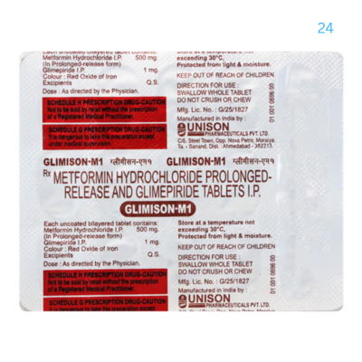 Glimison-M 1 Tablet PR