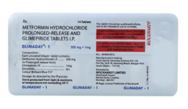 Glimaday 1 Tablet PR