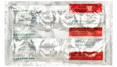 Gabapin 600mg Tablet 10'S