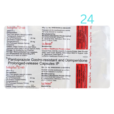 Inhipraz-D 40 Capsule PR