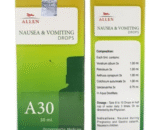 Allen A30 Nausea & Vomiting Drops 30 ml