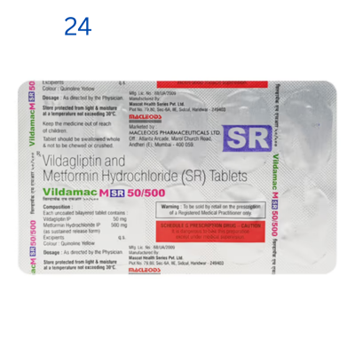 VILDAMAC M SR 50/500 Tablet 10's