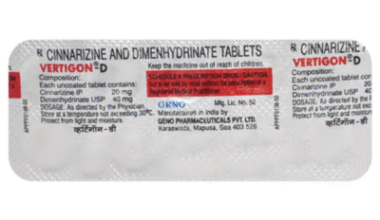 Vertigon D 20/40mg Tablet 10'S