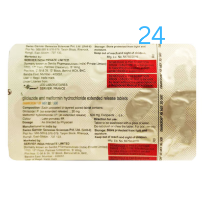 Diamicron XR Mex 30/500 Tablet