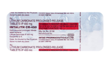 Intalith CR 450 Tablet