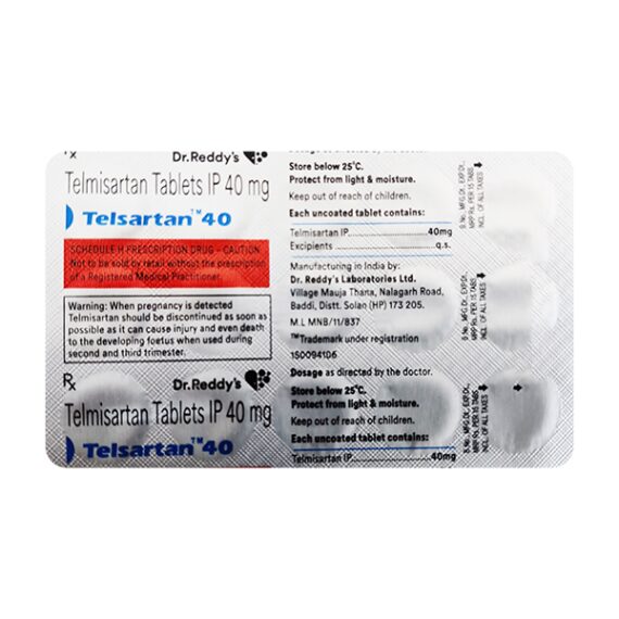 Telsartan 40mg Tablet 15'S - Image 3