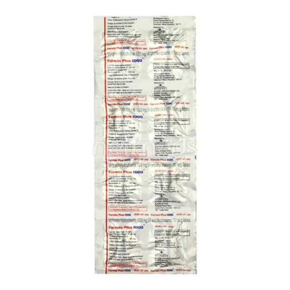 Formin Plus 1000mg Tablet 10'S