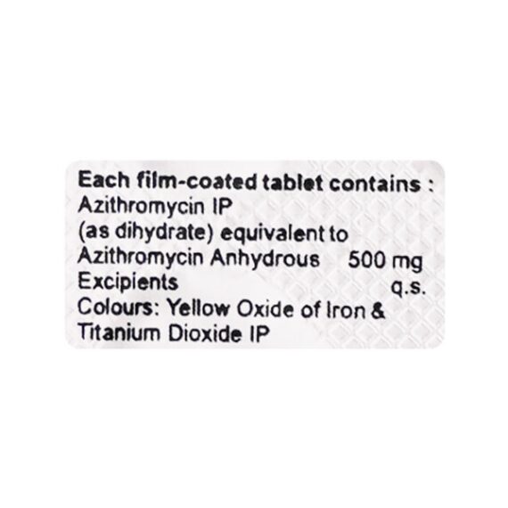Azithral 500mg Tablet 5'S - Image 2