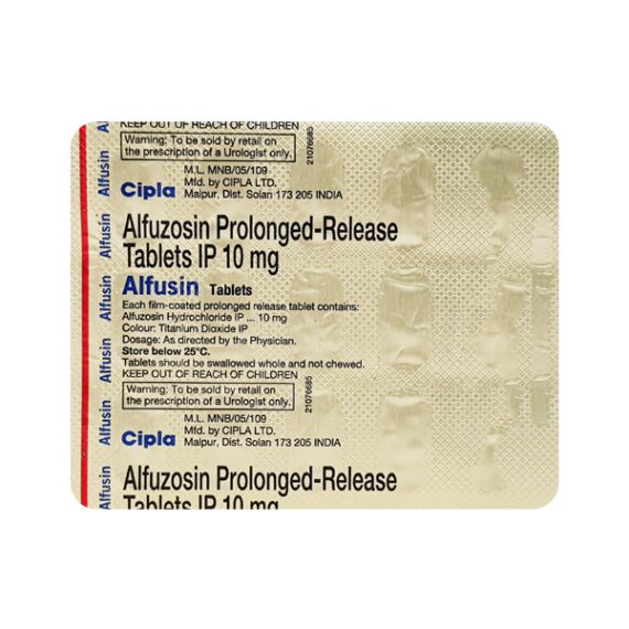 Alfusin 10mg Tablet 15'S