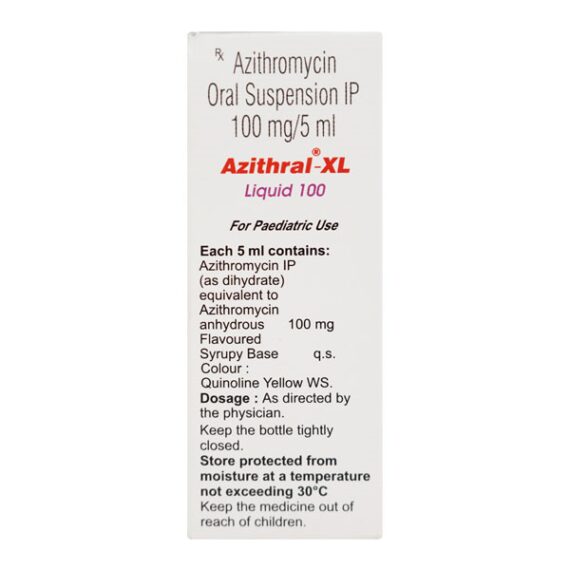 Azithral XL 100mg Liquid 30ml - Image 3