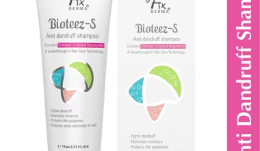 Fixderma Bioteez-S Anti Dandruff Shampoo - Flaky Scalp Condition, Relieves Itchy & Dry Scalp, Sulphate & Paraben Free 75ml