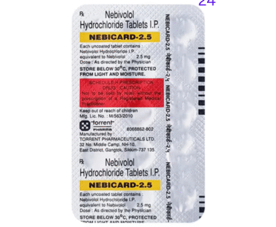 Nebicard 2.5mg Tablet 15'S