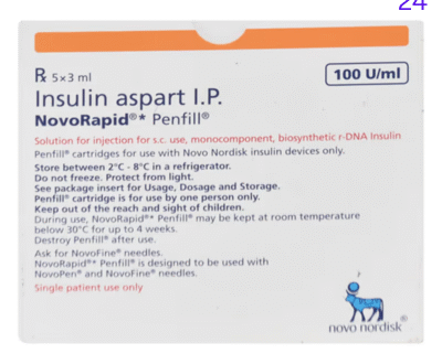 NovoRapid Penfill (3ml Each)