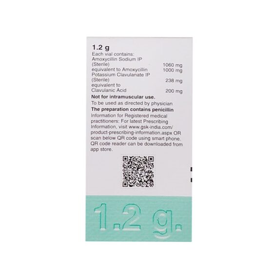 Augmentin 1.2Gm Injection 1's - Image 2