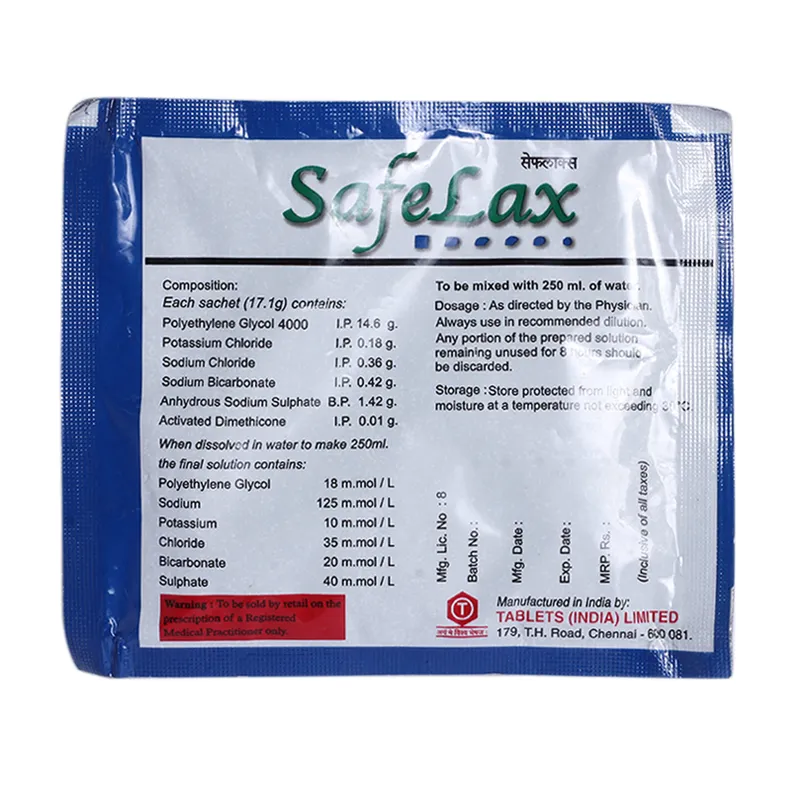 Safelax Powder with Electrolytes for Constipation Relief - Image 2