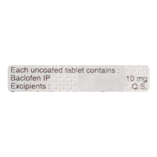 Baclof 10mg Tablet 10'S - Image 2