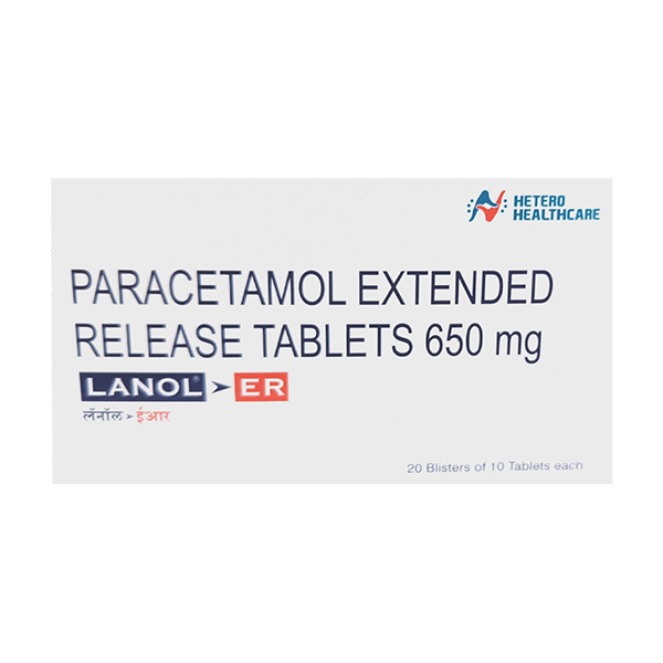 Lanol ER 650mg Tablet 10'S