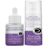 Dermistry 2% Salicylic Acid Anti Acne Foaming Face Wash 150 ml + Anti Acne Pits and Scar Remover Face Serum 30 ml