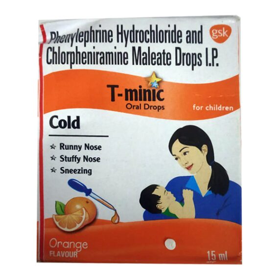 T Minic Orange Flavour Oral Drops 15ml