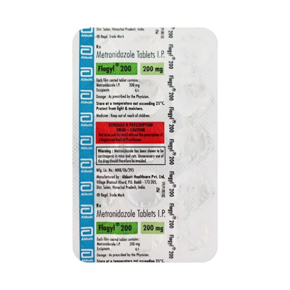 Flagyl 200mg Tablet 15'S