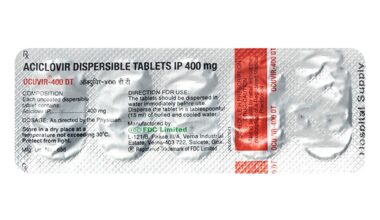 Ocuvir DT 400mg Tablet 5'S