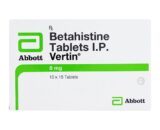 Vertin 8mg Tablet 15'S