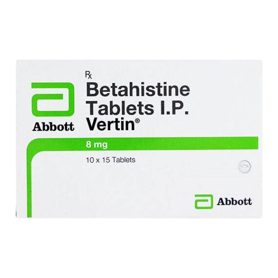 Vertin 8mg Tablet 15'S
