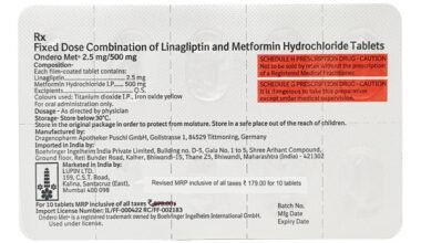 Ondero Met 2.5/500mg Tablet 10'S