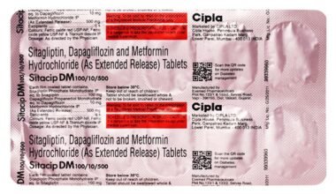 SITACIP DM 10/100/500 Tablet 10's