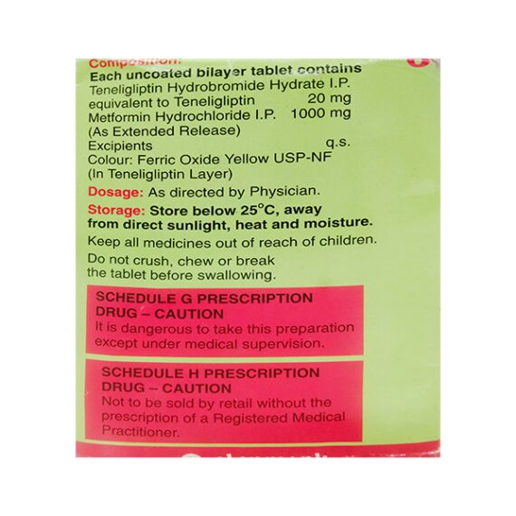 Zita Met Plus 20/1000mg Tablet 15'S - Image 2