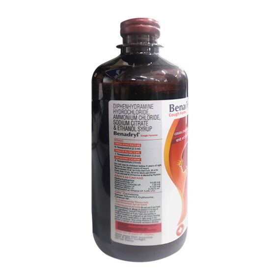 Benadryl Cough Formula Syrup 450ml - Image 2